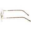 Flex Plus by Vivid FP-82 Designer Reading Eye Glasses in Tortoise Havana Brown Gold 50mm +3.00 | Unisex | Oval Shape | Medium Fit - 3 of 4