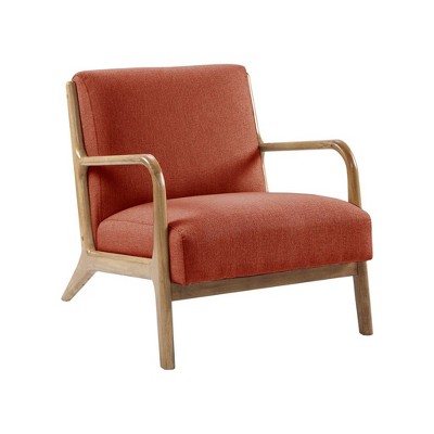 NicBex Polyester Accent Chair,Upholstered Living Room Chairs with Mid-Height Backrest,Mid-Century Comfy Armchair,Accent Chairs for Living Room