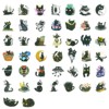 Wrapables Waterproof Vinyl Stickers for Water Bottles, Laptop, Phones, Skateboards, Decals for Teens, 100pcs, Black Cats - 4 of 4