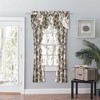 Ellis Curtain Madison Floral Design Printed Natural Ground 3" Rod Pocket Lined Scallop Valance 58" x 15" Brick - 2 of 4