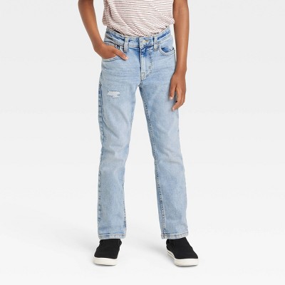 Boys' Super-stretch Slim Jeans - Cat & Jack™ Light Wash 16 : Target