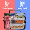OPUX Insulated Lunch Box Men Women, Leakproof Soft Cooler Bag Work School Beach, Pail Tote Adult Kids Boys Girls - 2 of 4