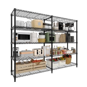Orieon 5-Tier Heavy Duty Metal Shelving Unit, 71"W Adjustable Storage Rack, 1325LBS Capacity for Garage Kitchen Pantry. - 1 of 4