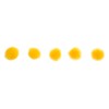 John Bead 0.75in Yellow Pom Poms for Crafts DIY Art Creative, 100pcs - 3 of 4