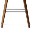 Sapphtopaz Modern Bar Stool Upholstered Dining Chairs with Curved Seat and Backrest Counter Height Barstools Set of 2 for Kitchen Island - 4 of 4