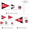 Big Dot of Happiness Red Grad - Best is Yet to Come - Triangle Red Graduation Party Photo Props - Pennant Flag Centerpieces - Set of 20 - 3 of 4