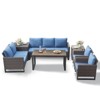 Belord 7 Pieces Outdoor Patio Furniture Set with All Weather Brown Wicker Sectioanl Couch, L-Shaped Outdoor Conversation Set with Storage Deck Box - 3 of 4