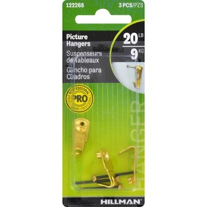 Hillman AnchorWire Steel-Plated Classic Picture Hanger 20 lb 3 pk (Case of 10) - 1 of 1