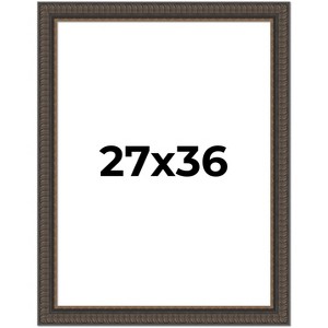 PosterPalooza | Museum Brown Picture Frame - UV Acrylic, Foam Board Backing, Hanging Hardware - 1 of 4