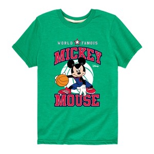 Boys' - Disney - Mickey Basketball Jersey Short Sleeve Graphic T-Shirt - 1 of 4