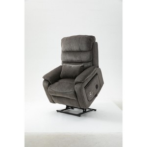 Leisure PU Leather/Velvet Electric Lift Chair, Relaxation Sofa Chair Electric Recliner for the Elderly RE- ModernLuxe - 1 of 4