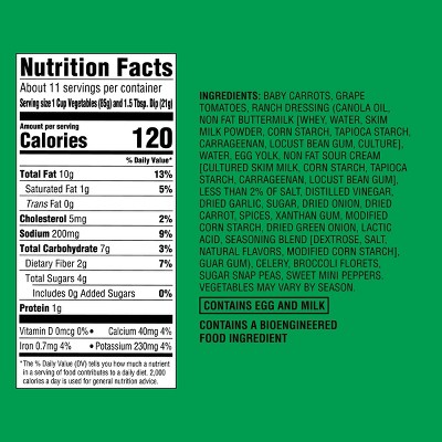 Vegetable Tray with Ranch Dip - 40oz - Good & Gather™