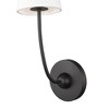 Shannon Collection Wall Sconce - Classic Design with Brushed Nickel Steel & Fabric Shade - 4 of 4