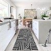 Washable Area Rug, Soft Rainbow Abstract Runner, Non-Slip Low-Pile Carpet with Rubber Backing, Stain Resistant Boho Geometric Rug for Living Room - 2 of 4
