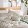 3/4 Pcs Pinch Pleat Bed Solid Comforter & Pillowcases Bedding Set - 4 of 4