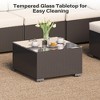 LAUSAINT HOME 7-Piece Wicker Conversation Set with Beige Cushions Grey - 3 of 4