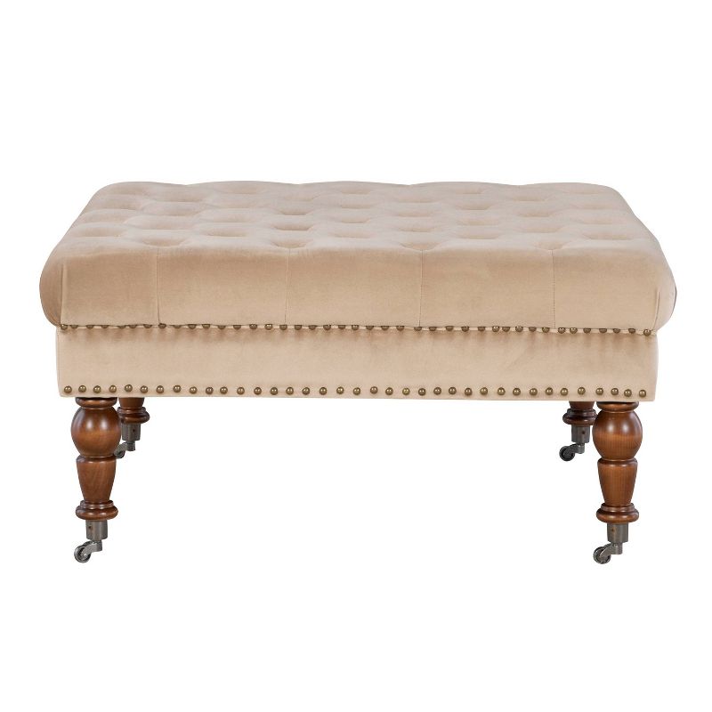 Isabelle Square Tufted Ottoman - Linon, 3 of 15