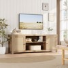 Jojoka TV Stand, Entertainment Center with Storage Cabinets, Doors and Adjustable Shelves for Living Room, Oak - 4 of 4