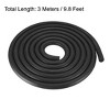 Unique Bargains EPDM Rubber Weather-Proof Insulation Seal Strip Black 118" - 2 of 3