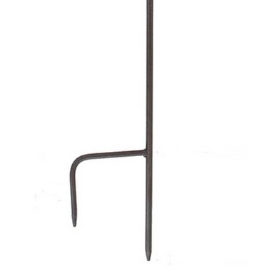 Antique Copper Heart Shaped Birdbath with Metal Stake