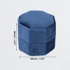 Unique Bargains Octagon Velvet Ring Box 2 Slots for Wedding Ceremony Proposal Engagement Birthday 1 Pc - 4 of 4