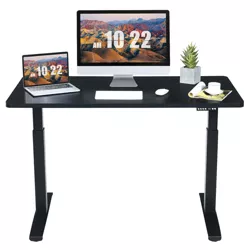 Costway 55''x28'' Electric Standing Desk Sit to Stand Workstation Dual Motor Black