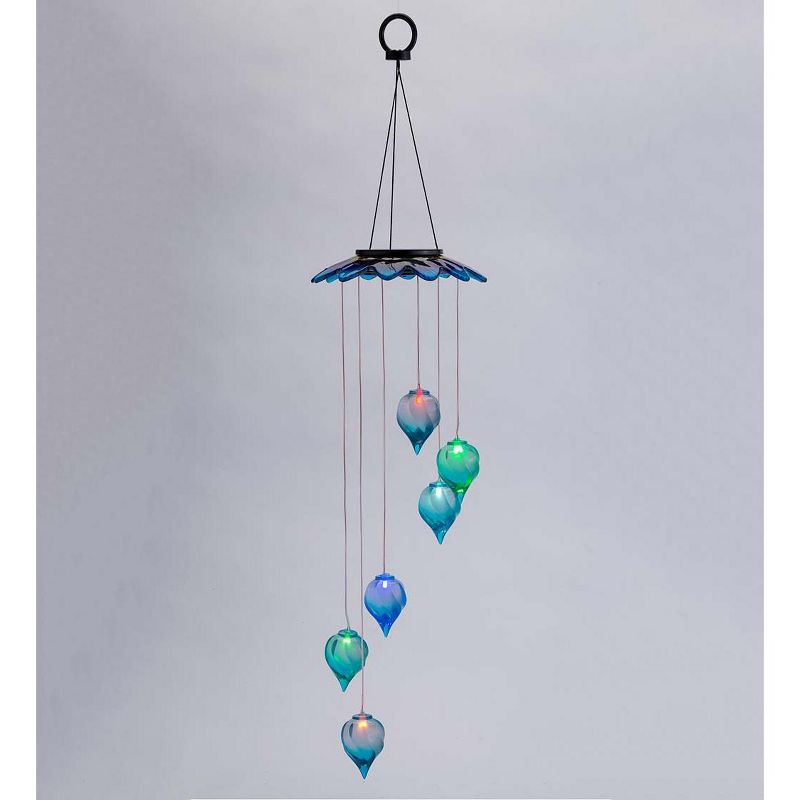 Wind & Weather Solar-Powered Lighted Color-Changing Teardrop Mobile, 5 of 10