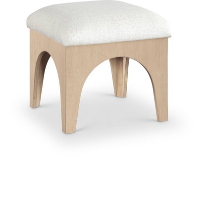 Meridian Furniture,Lawson Chenille Fabric Upholstered Ottoman