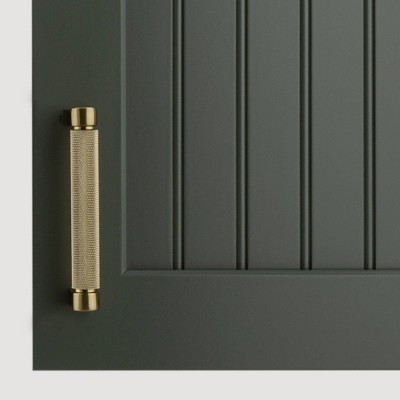 Kent Satin Brass 4" Knurled Bar Pull Multipack