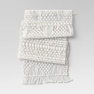 Cotton Macrame Runner White - Threshold™ - 1 of 3