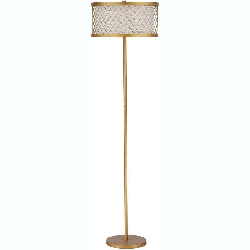 Evie Mesh Floor Lamp - Antique Gold - Safavieh, 1 of 6