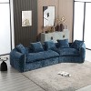 NicBex Modular Sectional Sofa,U-Shaped Chenille Couch with 5 Pillows for Living Room,Apartment,Office,No Assembly Require,Blue - 2 of 4
