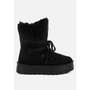 Noaya Chunky Faux Fur Snow Boots Women - 1 of 4