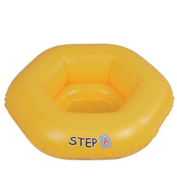 Pool Central 26" Yellow Inflatable STEP A Swimming Pool Baby Seat Float