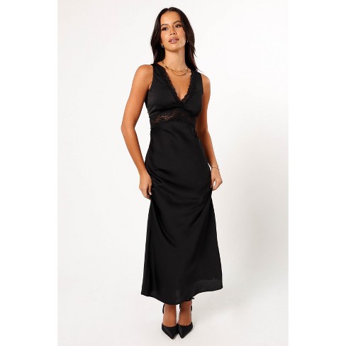 Brennan Maxi Slip Dress Black S Target