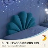 Hachikiko Seashell Headboard Pillow - Queen Size Upholstered Wall Cushion, Washable Polyester Fill - 2 of 4