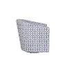 Liria Wooden Upholstered Barrel Chair for Livingroom with Metal Swivel Base | ARTFUL LIVING DESIGN - 3 of 4