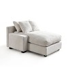 NicBex Couches for Living Room 48.8" Sofa Couch Modern Minimalist Upholstered Sofa Bed Sleeper with 3 Throw Pillows for Apartment - 3 of 4