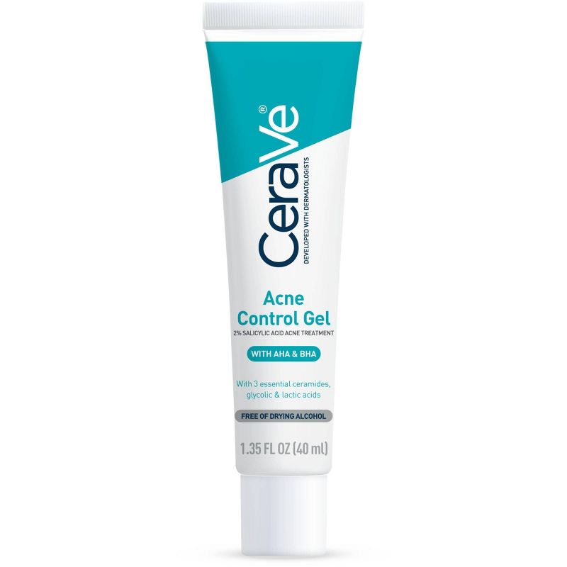 CeraVe Salicylic Acid Acne Treatment Control Gel - 1.35oz, 1 of 18