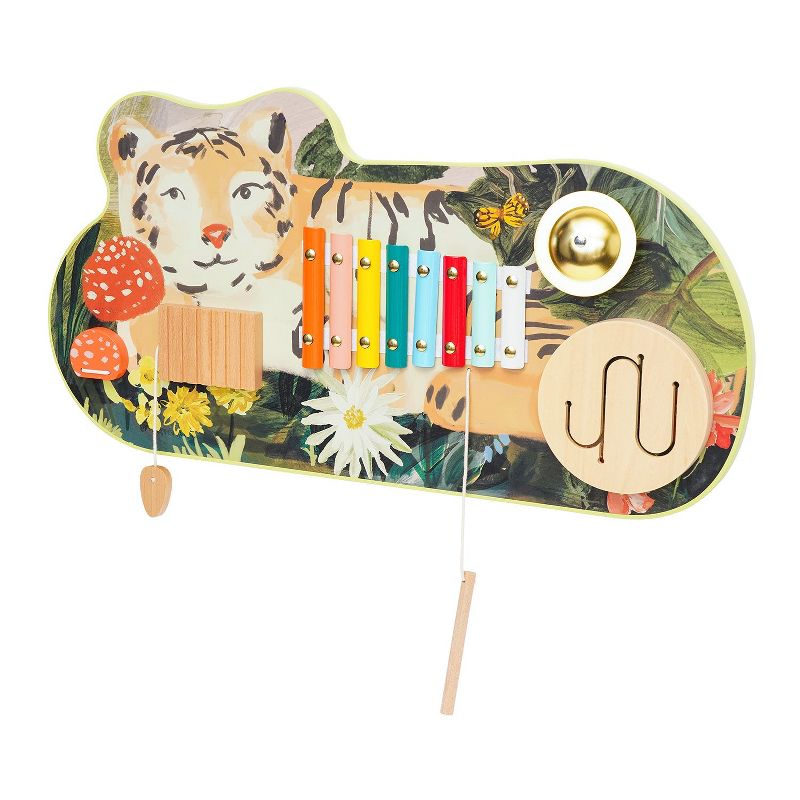 Manhattan Toy Tiger Tunes Wooden Toddler and Preschool Musical Learning Toy with Optional Wall Mounting, 5 of 11