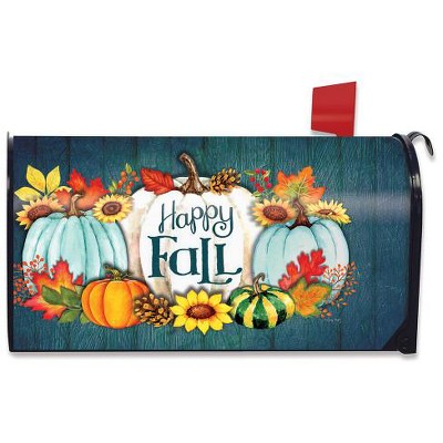 Briarwood Lane Happy Fall Pumpkins Primitive Magnetic Mailbox Cov