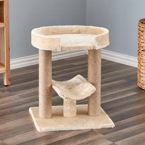 Two by Two Providence - Beige Cat Scratching Post Cat Furniture - 21.1 in. Tall - 1 of 4