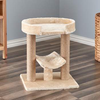 Two by Two Providence - Beige Scratching Post Cat Furniture - 21.1 in. Tall