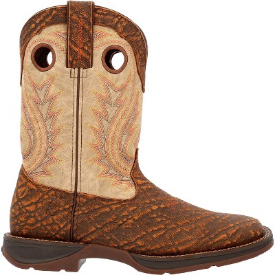 Men's Rebel by Durango Tan Elephant Print & Bone