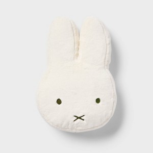 naptime ラウンドクッション OFFWHITE Miffy Faux Fur Reversable Kids' Decorative Pillow White - Miffy by
