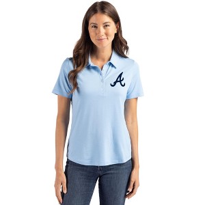 Atlanta Braves Cutter & Buck Coastline Epic Comfort Recycled Womens Polo - 1 of 1