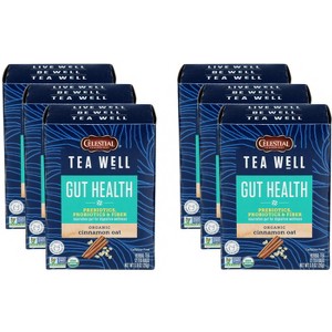 Celestial Seasonings Tea Well Gut Health Herbal Tea - Case of 6 - 12 Bags - 1 of 2
