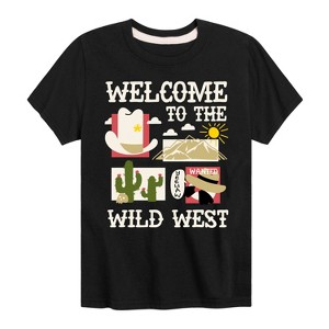 Boys' - Instant Message - Welcome To The Wild West Short Sleeve Graphic T-Shirt - 1 of 4