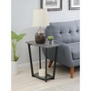 HomeStock Belmont Rustic Industrial End Table with Open Bottom Shelf, Powder Coated Metal Frame and Spacious Modern Display Surface - 2 of 4