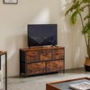 AZL1 Life Concept Utility Storage Drawers Stylish and Functional Storage, 5 Drawer Dresser for Nursery, Closet, Entryway, Brown, 39.3"*11.8"*20.8" - 3 of 4